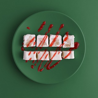 картинка Сладкий ролл с хрустящими вафлями и бананом от TakeEat